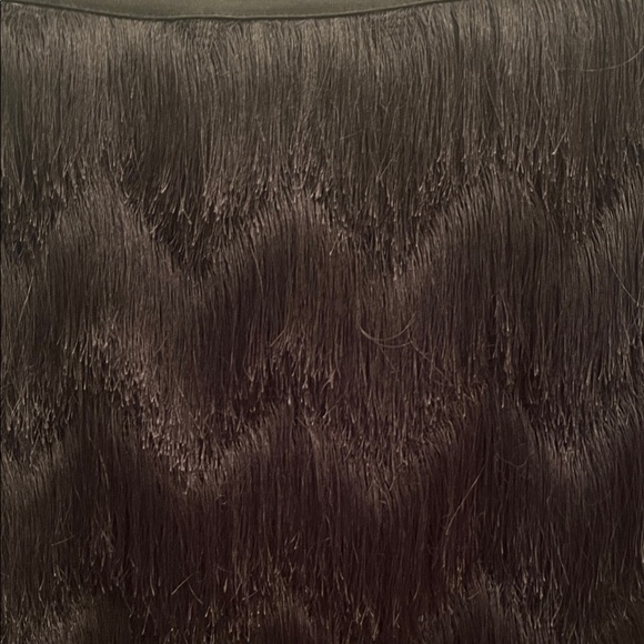 BCBGMaxAzria Black Fringe Mini Skirt - Picture 2 of 4